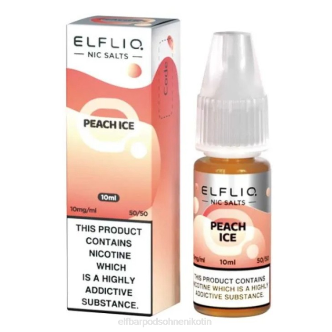 Elflic-Nic-Salze – Pfirsicheis – 10 ml – 10 mg/ml 6B6P424 ELFBAR - ELFBAR aufladbar