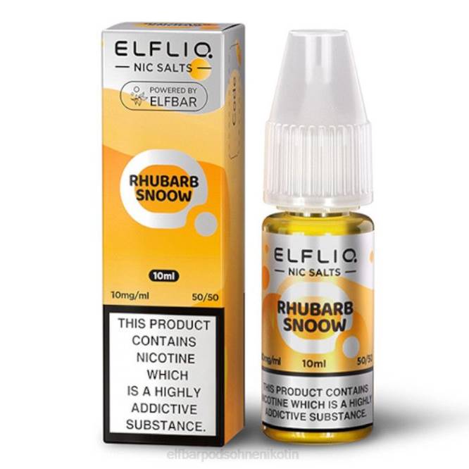 Elflic-Nic-Salze – Rhabarber-Schneeflocken – 10 ml – 10 mg/ml 6B6P410 ELFBAR - ELF BAR pods zum nachfullen