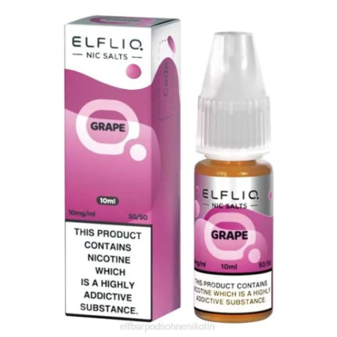 Elflic-Nic-Salze – Traube – 10 ml – 10 mg/ml 6B6P430 ELFBAR - ELFBAR pods gunstig