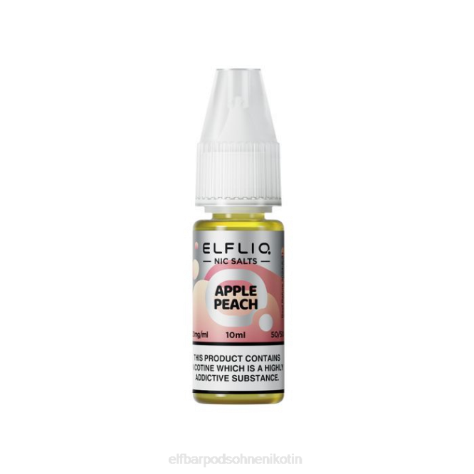 Elfliq Apfel-Pfirsich-Nic-Salze – 10 ml – 10 mg/ml 6B6P458 ELFBAR - ELF BAR pods ohne nikotin Deutschland