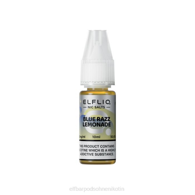 Elfliq Blue Razz Lemonade Nic Salts – 10 ml – 10 mg/ml 6B6P456 ELFBAR - ELFBAR pods gunstig