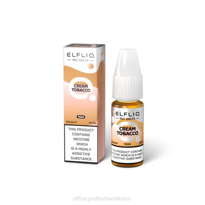 Elfliq Creme-Tabak-Nic-Salze – 10 ml – 20 mg/ml 6B6P451 ELFBAR - ELFBAR nikotinfrei