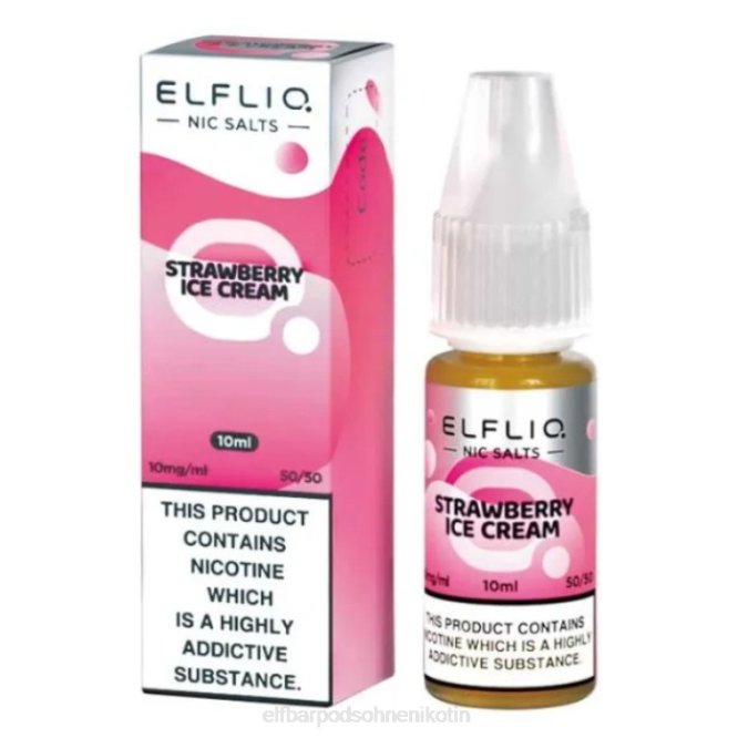 Elfliq Nic Salts – Erdbeerschnee – 10 ml – 10 mg/ml 6B6P421 ELFBAR - ELFBAR Germany gutschein