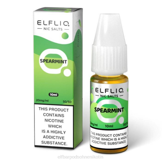 Elfliq Spearmint-Nic-Salze – 10 ml – 5 mg 6B6P445 ELFBAR - ELF BAR pods ohne nikotin Deutschland