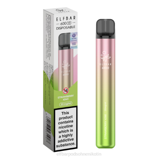 600v2 Einweg-Vaporizer – 20 mg 6B6P242 ELFBAR - ELFBAR aufladbar Erdbeer-Kiwi