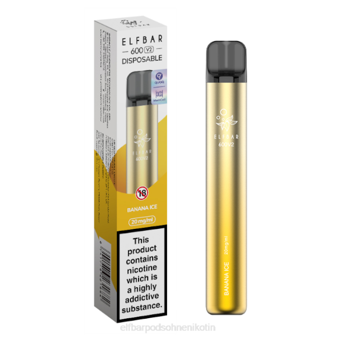 600v2 Einweg-Vaporizer – 20 mg 6B6P248 ELFBAR - ELFBAR pods gunstig Bananeneis