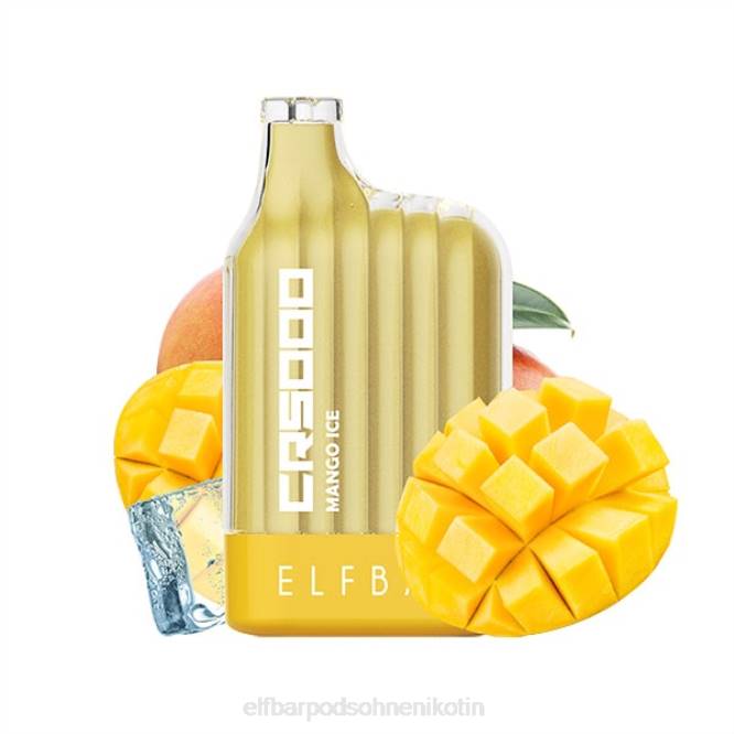 Bester Geschmack Einweg-Vaper Cr5000 Ice-Serie 6B6P22 ELFBAR - ELFBAR nikotinfrei Mango-Eis