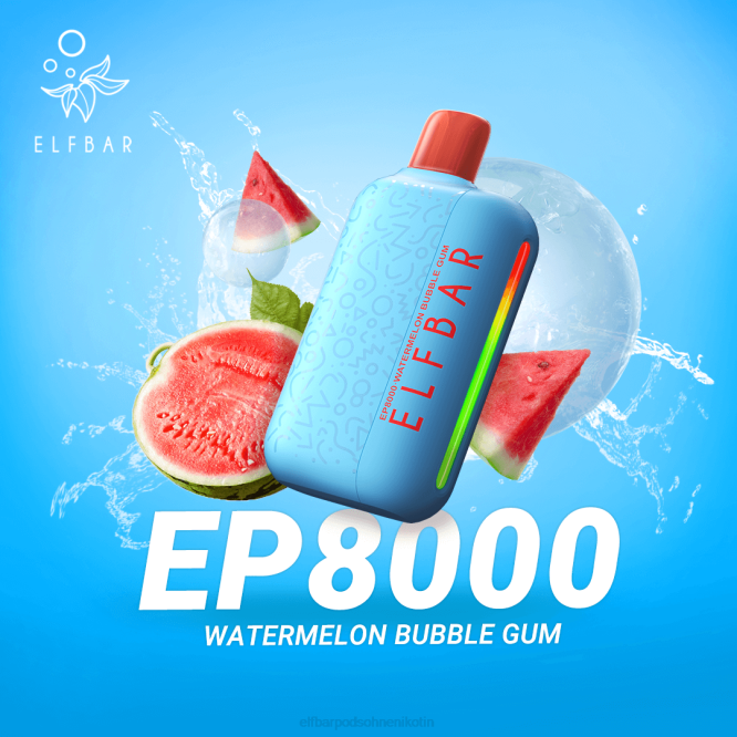 Einweg-Vapor neue ep8000 Puffs 6B6P66 ELFBAR - ELFBAR pods gunstig Wassermelonen-Kaugummi