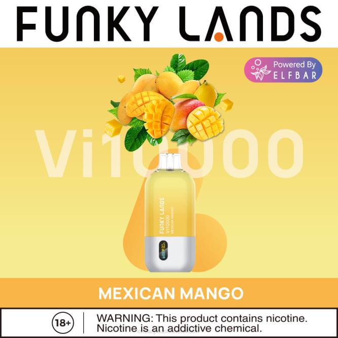 Funky Lands Einweg-Vape VI10000 Züge 6B6P166 ELFBAR - ELF BAR pods ohne nikotin mexikanische Mango